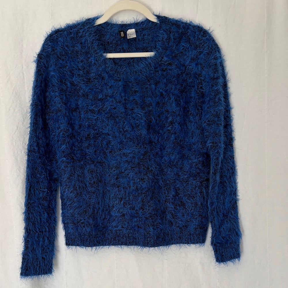 HALF PRICE H&M Deep Blue Textured Sweater
